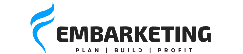 Embarketing logo — business, business tools, and finance insights platform